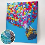 A híres mesefilm, a Fel! képe. Gyémántszemes kirakó