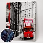 Londoni piros busz termékképe.