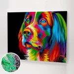 Kép egy színes kutyusról.