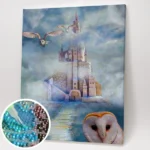 Egy bagoly a vár előtt.