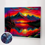 Naplemente a hegyek alatt kirakó.