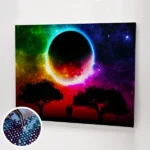 Szerelmes pár a Hold alatt kép.