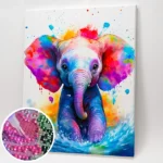 Elefántocska - Gyémántszemes kirakó