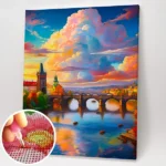 Felhőkben úszó Prága - Gyémántszemes kirakó