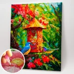 Kerti találkozó - Gyémántszemes kirakó