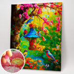 Madáretető- Gyémántszemes kirakó