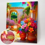 Mediterrán terasz - Gyémántszemes kirakó