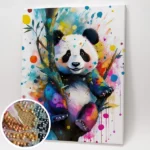 Vidám panda - Gyémántszemes kirakó