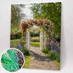 Virágkapu az Édenkertbe - Gyémántszemes kirakó